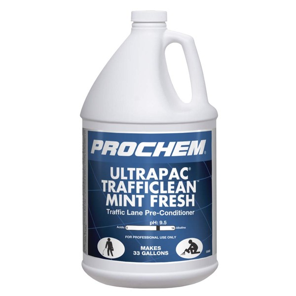 Prochem Ultrapac Trafficlean Mint Fresh Professional Traffic Lane Cleaner, 1 Gal.