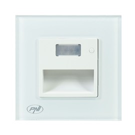 PNI WL100 LED lamp for Staircase Lighting, recessed mounting, with Motion Sensor, Light Sensor, Adjustable Light Color, Adjustable Light Intensity, Night Mode, Day Mode, 1.5W