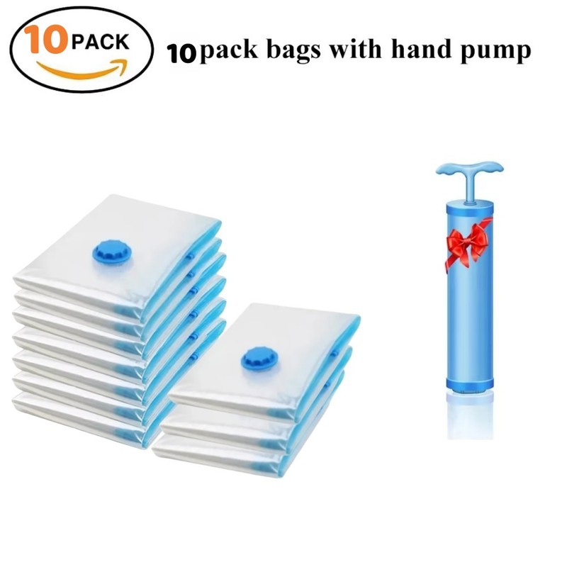 Vacuum Storage Bags – Compression Bags Clothes, Travel Storage Bags