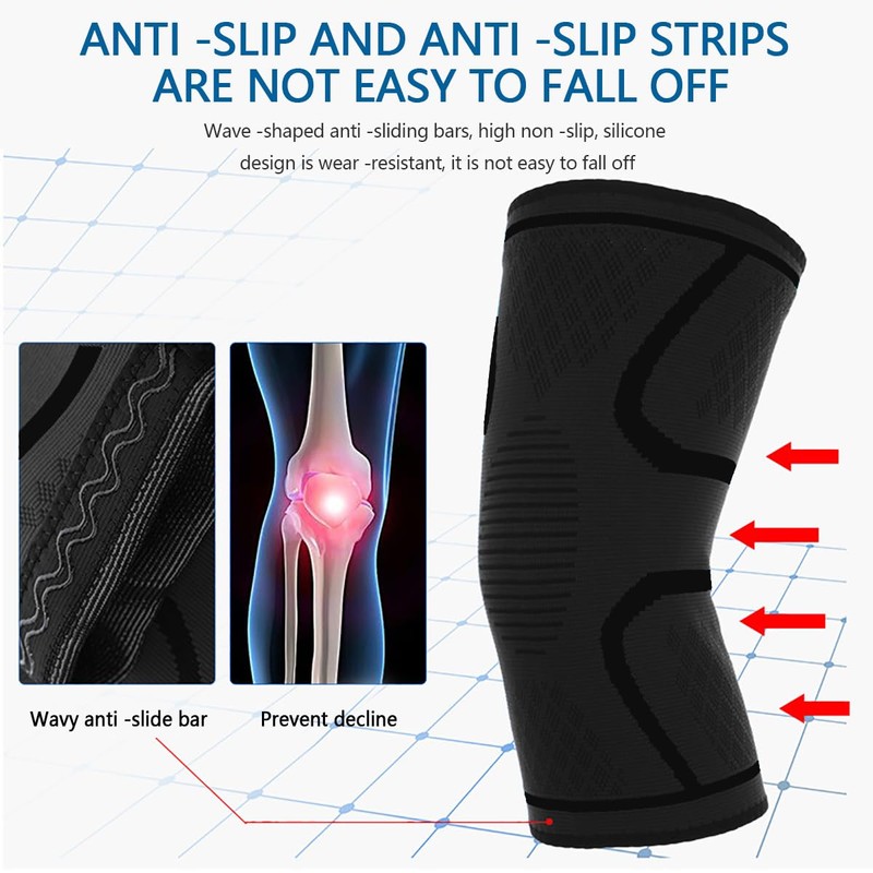 Abauoat Knee Support for Women/Men, Premium Knee Support Men, Helpful