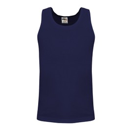 Shaka Wear - playera básica sin mangas para hombre, de algodón sólido para entrenamiento, ropa interior, tallas S ~ 5XL, marino, XXXXX-Large