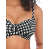 Freya Check in Sweetheart Bikini Top Monochrome Black 34G