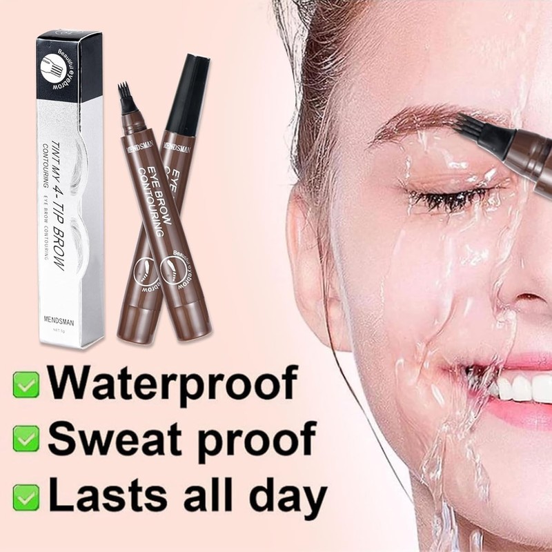2PC Microblading Eyebrow Pen,Waterproof Microblading Eyebrow Pencil,2025 New Natural Fine