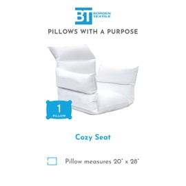Pillows With A Purpose Cozy Seat Cushion with Back Support for Armchairs, Office Chairs and Wheelchairs