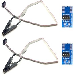 SOIC8 SOP8 Test Clip for EEPROM IC 93CXX / 25CXX / 24CXX with SOP8/SOP16 Adapter Chip Reader Writer Socket for Xgecu T48 T76 RT809H RT809F SuperPro, TNM, TOP, GQ-4X, Stager, SOFI Series Programmer