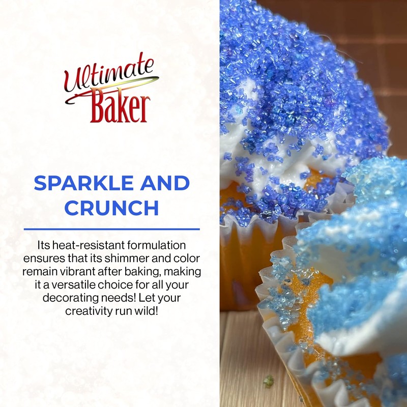 Ultimate Baker - Sanding Sugar, Royal Blue - Vibrant, Naturally