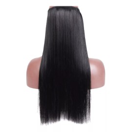 Bonniful Postizo Extension Cola De Cabello Pelo Fibra Natural Coleta