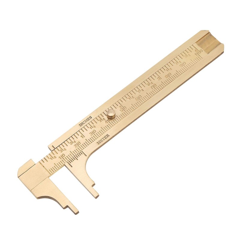 Vernier Caliper, 1pc Brass Sliding Gauge Vernier Caliper Ruler Measuring