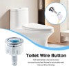 DGHOME 2 Pcs Toilet Flush Buttons Replacement, Round Head Dual