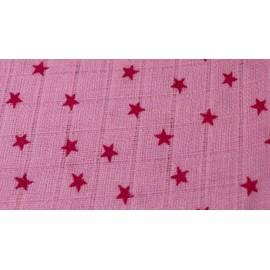 Homeable Burp Cloths Muslin Nappies Pack of 5 - Pink - 70 x 70 cm