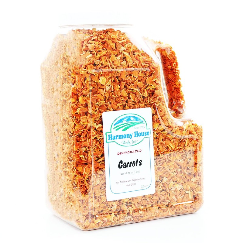 Harmony House Foods Dehydrated Diced Carrots - Air Dried Vegetables