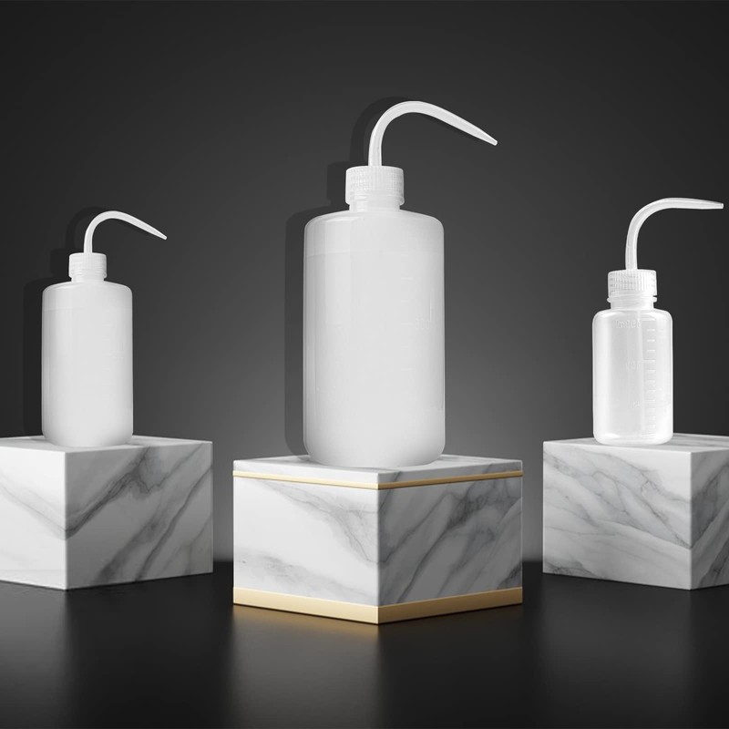 3 Pack Wash Bottles, Chetexus 250ml Safety Lab Wash Bottles,