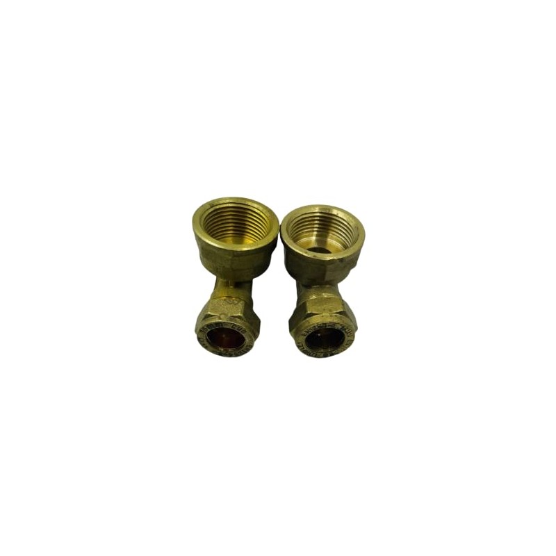 UKDD® 15mm Compression by 3/4" BSP Brass Female Iron Elbow