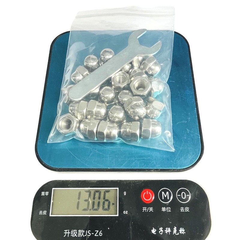 ZDingTech 25pcs 3/8-16 Acorn Cap Nuts,3/8-16 Cap Nuts,Acorn Hex Cap