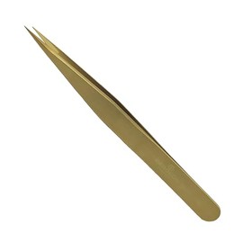Bergeon 7422-PM-AM precision tweezers in brass for watchmaker's and jewellers 130 mm