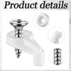 Weysat 60 Pcs Storm Window Clips with Screws Screen Clips