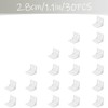 Tabanzhe 30 Plastic Furniture Corner Braces - 4-Hole Right Angle