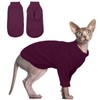 Hjyokuso Hairless Cat Sweater, Sphynx Clothes, Kitten Breathable Sweaters For