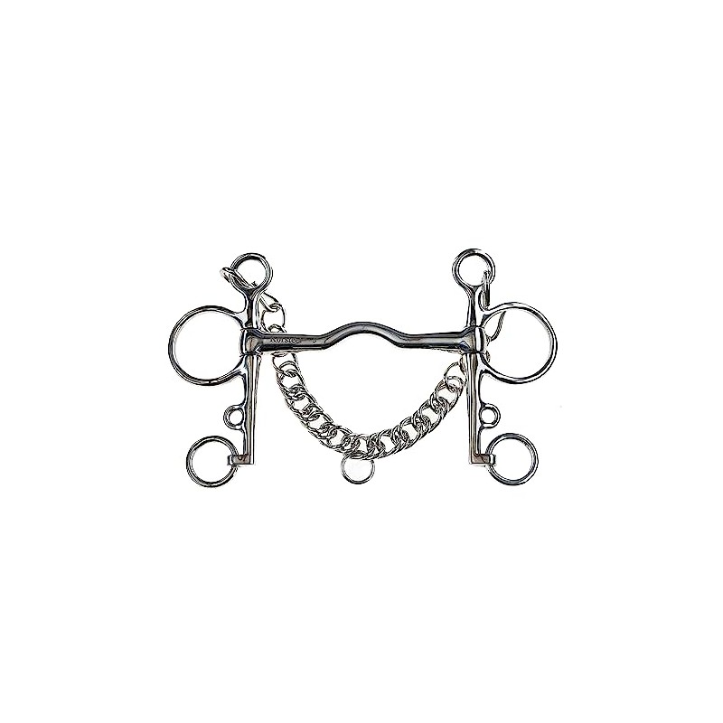 Korsteel Stainless Steel Cambridge Mouth Pelham Bit, 5.5"