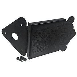 Black Decorative Tailpiece for Mandolin and Cigar Box Guitars