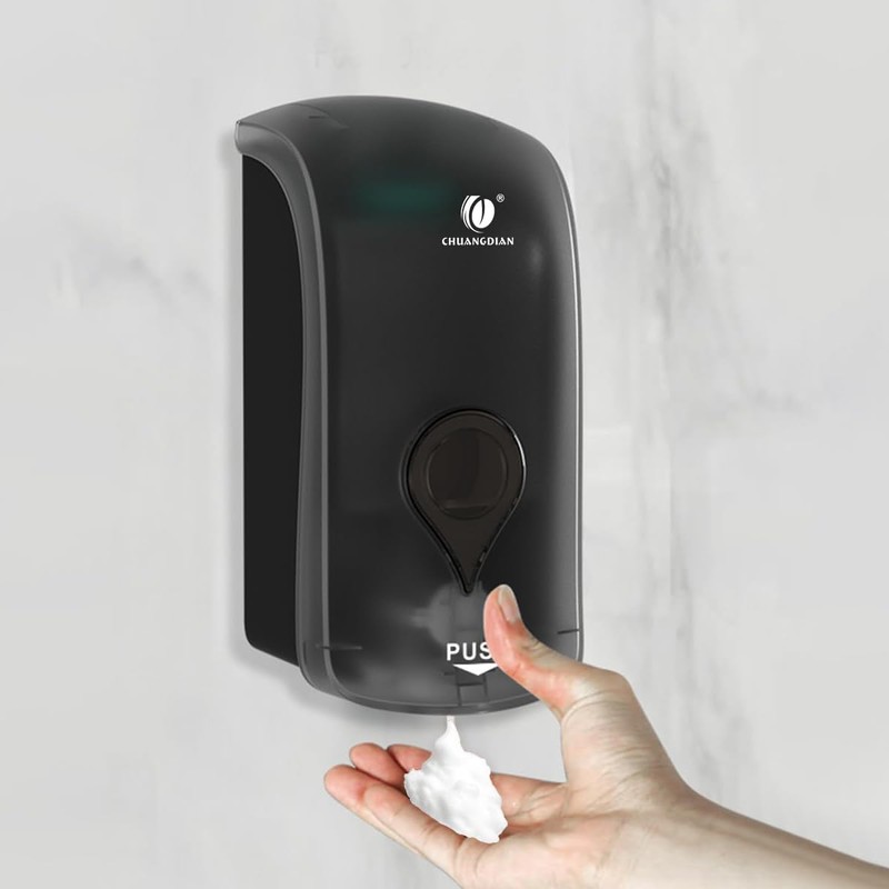 Foaming Hand Soap Dispenser, 35oz (1000ml) Manual Refillable Wall Mount