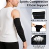 Pack of 2 Elbow Support Forearm Sleeves with Padding Elbow
