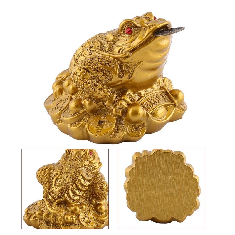 Feng Shui Money Frog, Lucky Money Toad Decorations,Ideal for Attracting