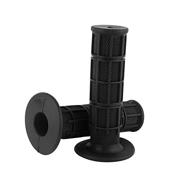 Motorcycle Handlebar Grips,22/25mm 7/8" Universal Rubber Handlebar Grip 1 Pair