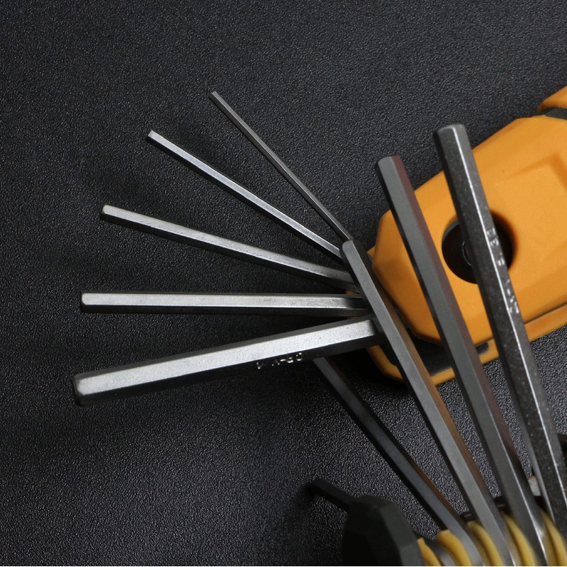 MULWARK 17pcs Folding Allen Wrench Set | Metric & Standard