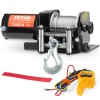 Electric Winch 2000 Lb Steel Cable For Atv Utv Waterproof