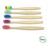 Paquete 100 Cepillo Dientes Bambú Mix Biodegradable Bodega
