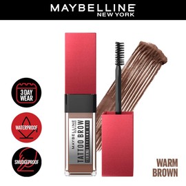 Maybelline New York Tattoo Brow 3D, estilizador de cejas en gel, Styling Warm 21gr