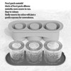 Hollow Cylinder Ice Cube Tray Quick Release Silicone High Low