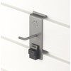 TRINITY Heavy Duty Slatwall Single Hooks with Spring-Lock, 2-Inches, Gray,