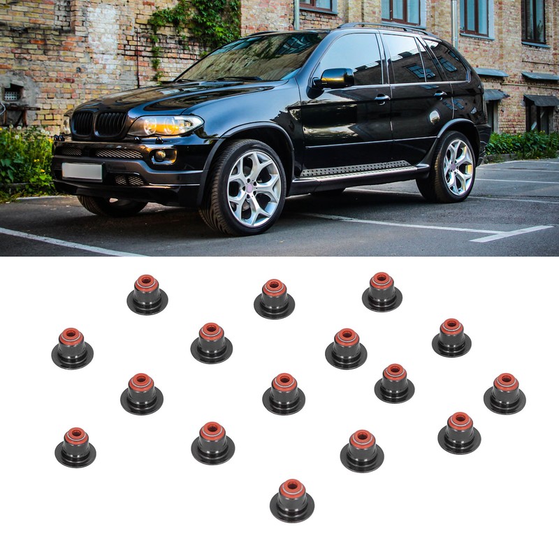 16PCS Valve Stem Seal Kit 11340029751 Metal Rubber for X5