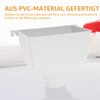 UKCOCO Downpipe Drainage Connection PVC Funnel for Rain Gutter Outdoor