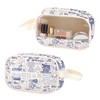 Kpop Kosmetiktasche aus PU-Leder mit Griff, transparent, K-Pop-Merch, Wellen-Polyurethan, Nein