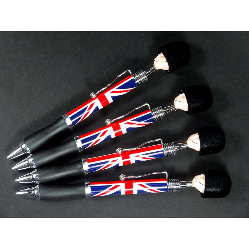 Stationeries Soldier Head Pens (Set of 4) - Collectable London