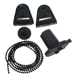 Genérico Kit Mecanismo PERSIANA Enrollable para Tubo DE 38MM con Soportes DE INSTALACIÓN, COPLE, Cadena, Conector Y Tope.