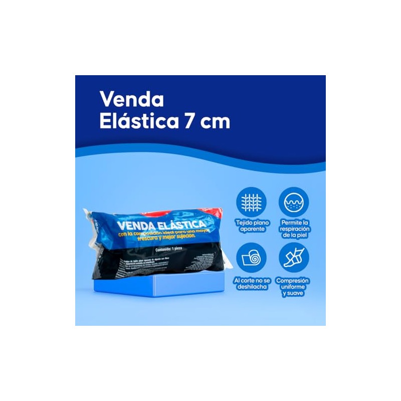 Jaloma | Venda elástica de 7 cm, resistente y fresca,
