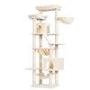 Heybly Cat Tree, 71-Inch-Tall Tower for Indoor Cats with 2