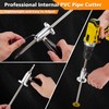 ZJFLNZYC Internal/Inside PVC-ABS Pipe Cutter Tool for Drill,with Handle and