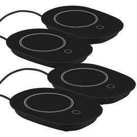 PEARL Office Cup Warmers: Set of 4 USB Cup Warmers with Automatic & Warming Function at 55 °C (Cup Warmer Plate, USB Warming Plate)