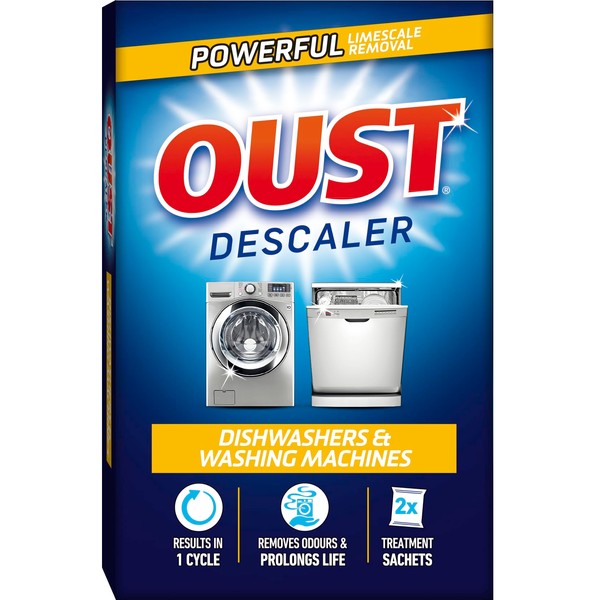 Oust Dishwasher and Washing Machine, Descaler, 2 x 75 g