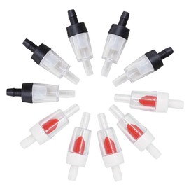 MWUMRCM Check Valve, 10 Pieces Check Valve Aquarium Black Red Aquarium Check Valves One Way Non-Return Air Pump Accessories for Aquarium