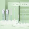 7-Piece Stainless Steel Manicure and Pedicure Set - Green