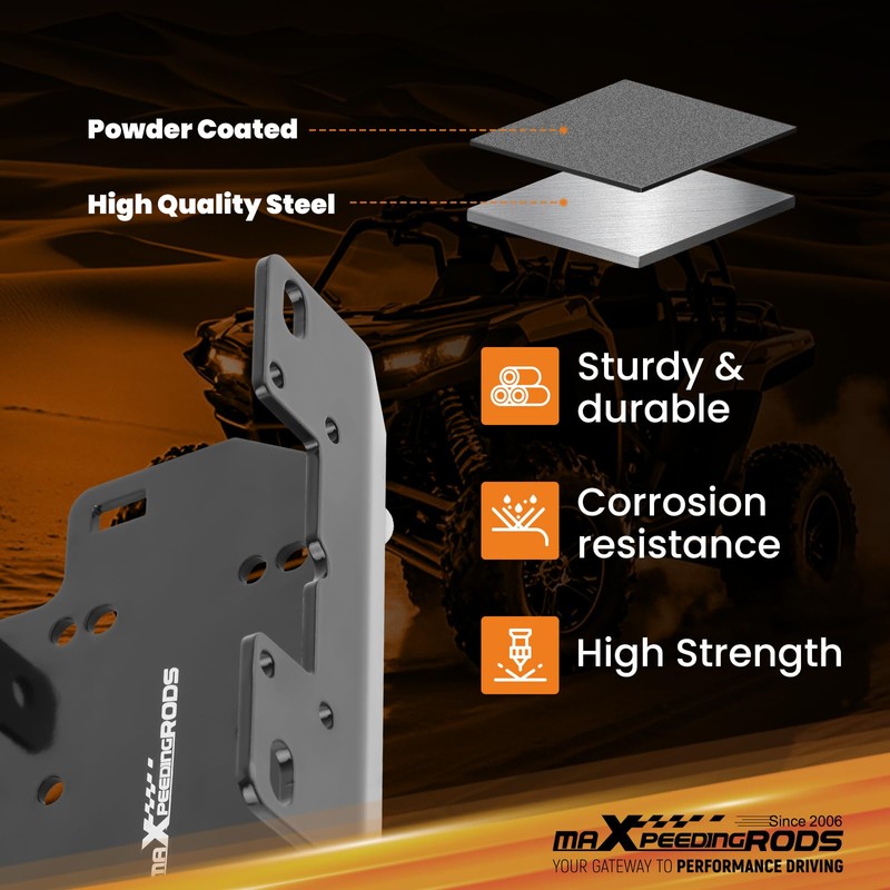 maXpeedingrods Winch Mount Kit for Yamaha Grizzly 700 2016-2024, for