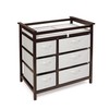 Badger Basket Modern Baby Changing Table with 6 Storage Drawers