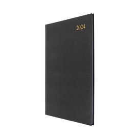 Collins Debden Essential A4 Diary Week to View Planner 2024 - Complete Planner 2024 Daily Weekly and Monthly - A4 Size (Black)