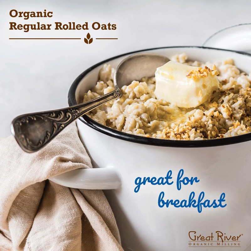 Great River Milling Organic Old Fashioned Rolled Oats | Whole